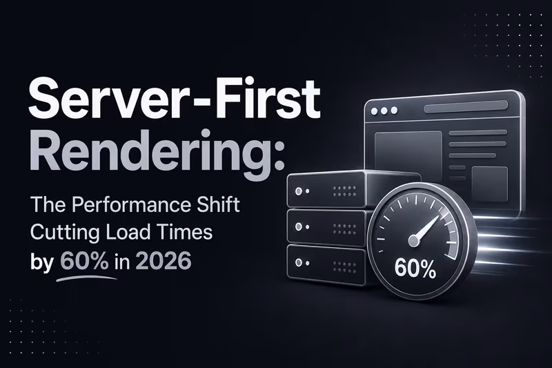 Server-First Rendering: The Performance Shift Cutting Load Times by 60% in 2026